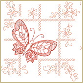 Butterfly Motif Embroidery Design Embroidery Design
