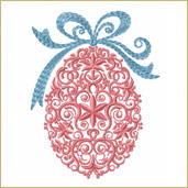 Easter Egg Embroidery Design