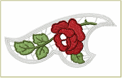 Lafayette Curl Embroidery Design