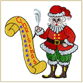 Merry Christmas Santa Embroidery Design