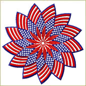 Patriotic Star Patch Embroidery Design Embroidery Design