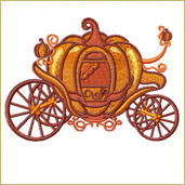 Pumpkin Carriage Machine Embroidery Design Embroidery Design