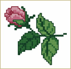 Small Rose - Machine Cross Stitch Design