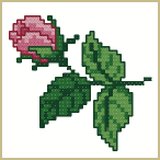 Small Rose Embroidery Design