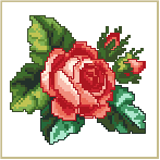 Teatime Rose Embroidery Design