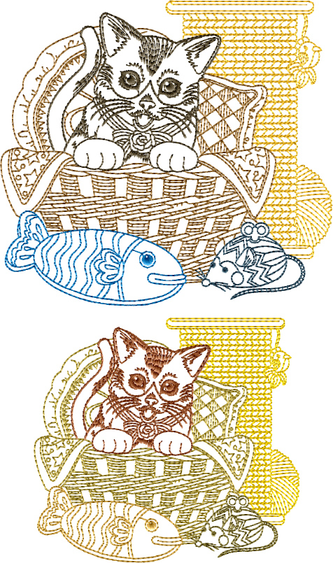 Cat-N-Yarn Free Embroidery Design