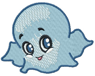 Ghostie Free Embroidery Design