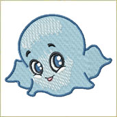 Ghostie Embroidery Design Embroidery Design